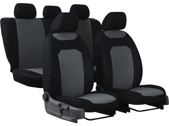 Авточехлы Pok-ter CARO для Geely Emgrand 8 EC8 2013-2020 2002-2011 с серой вставкой (9014849)