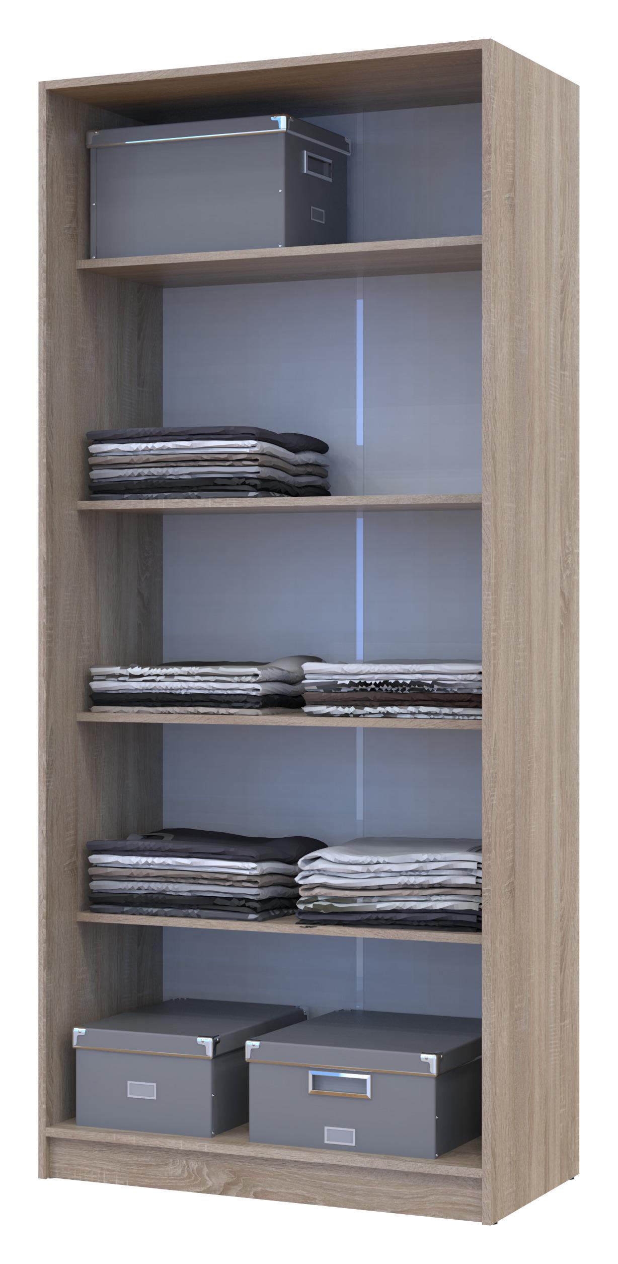 Шкаф распашной с полками Doros Промо 90х48х204 см Дуб сонома (DRS-011200) - фото 5 Шкаф распашной с полками Doros Промо 90х48х204 см Дуб сонома (DRS-011200) - фото 5