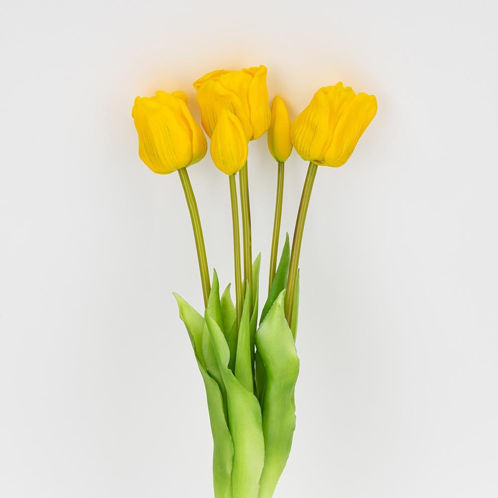 Букет латексных тюльпанов 5 бутонов 49 см Желтый (2026-005/yellow) Букет латексных тюльпанов 5 бутонов 49 см Желтый (2026-005/yellow)