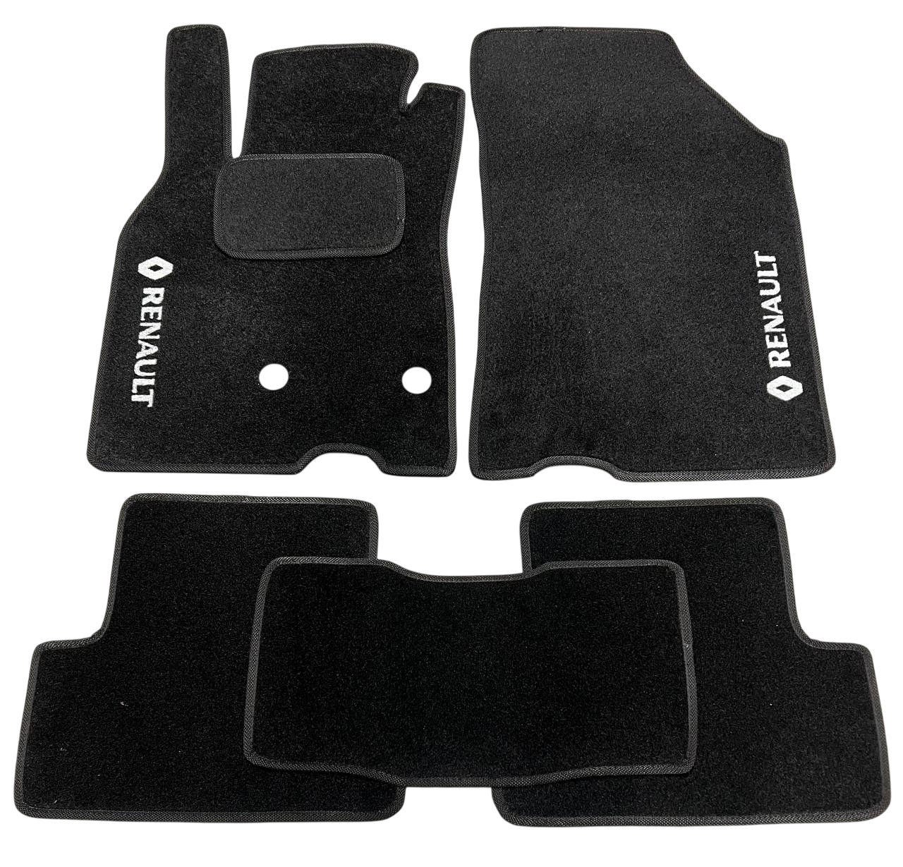 Килимки в салон ворсові для Renault Megane III 2009- універсал 5 шт. Чорний (27327278)