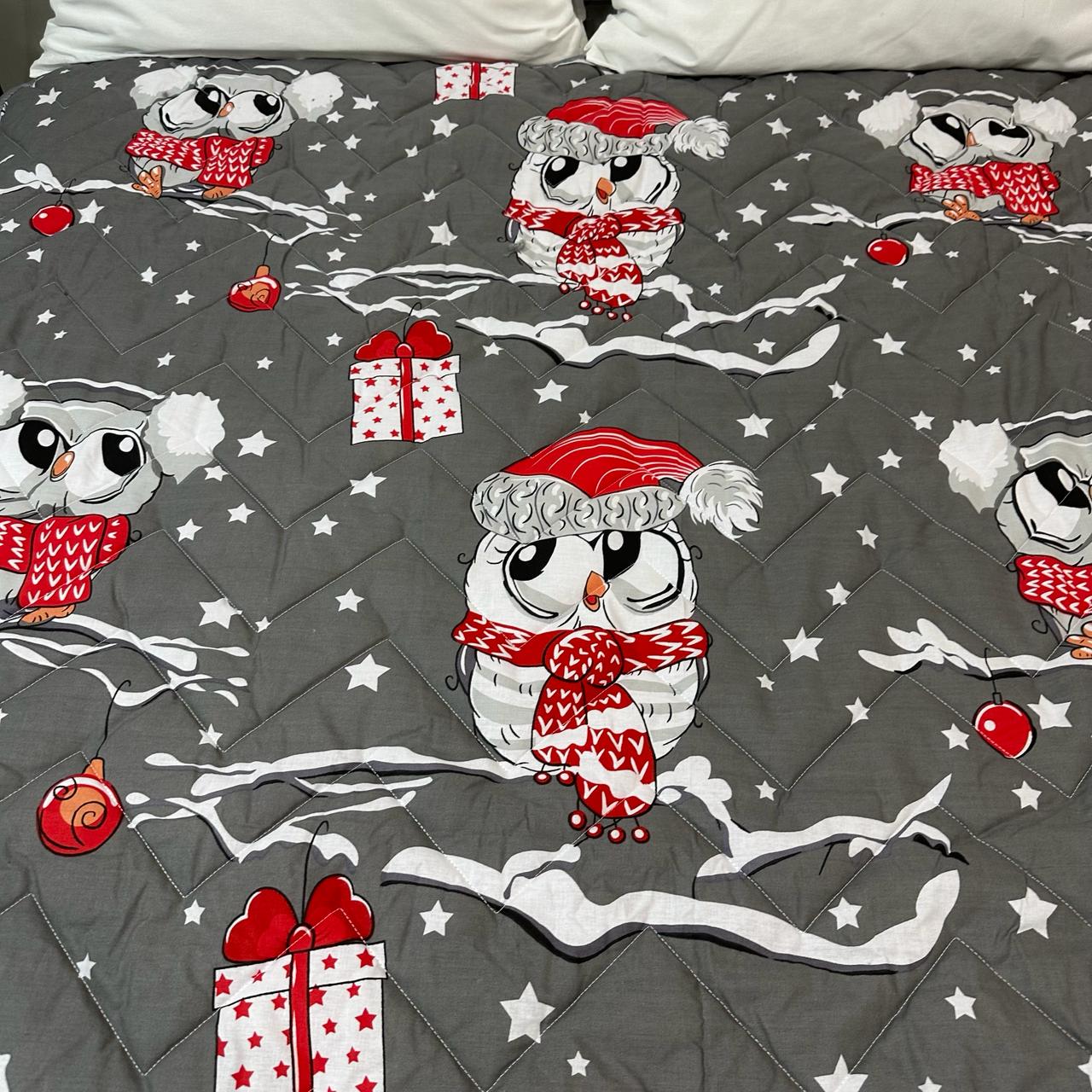 Покрывало-одеяло детское двустороннее Совы 150х210 см Серый (P-DL-5) - фото 10 Покрывало-одеяло детское двустороннее Совы 150х210 см Серый (P-DL-5) - фото 10