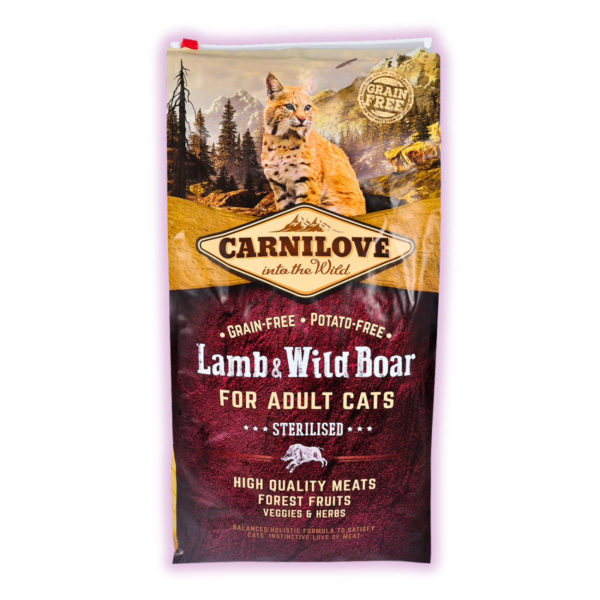 Корм сухий для стерилізованих котів Carnilove з ягням та диким кабаном для усіх порід 6 кг (170205/2300)