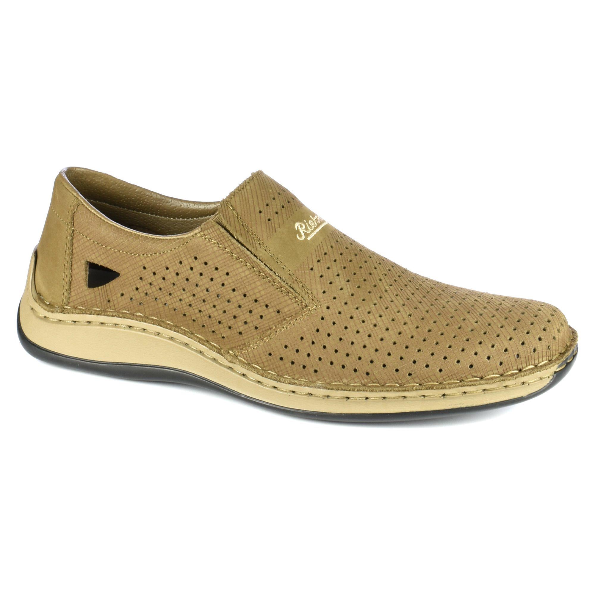 Туфли мужские весенние повседневные Rieker р. 40 Бежевый (88771-40)