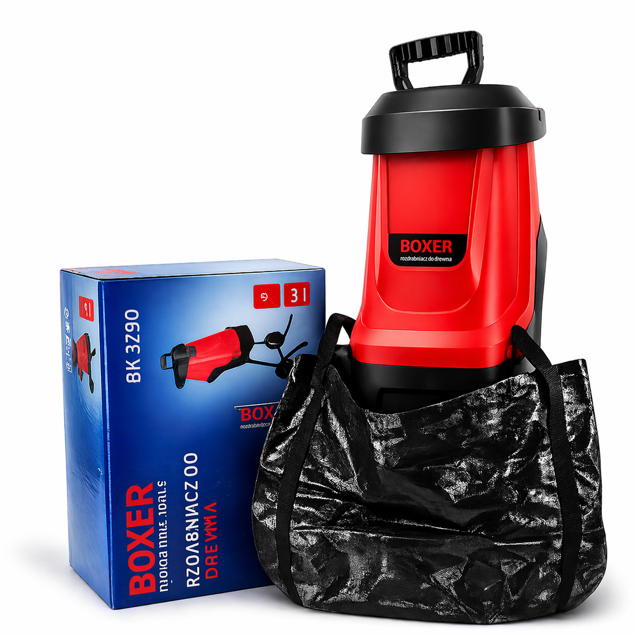 Измельчитель веток BOXER BX-3290 2600 Вт 50 л Красный