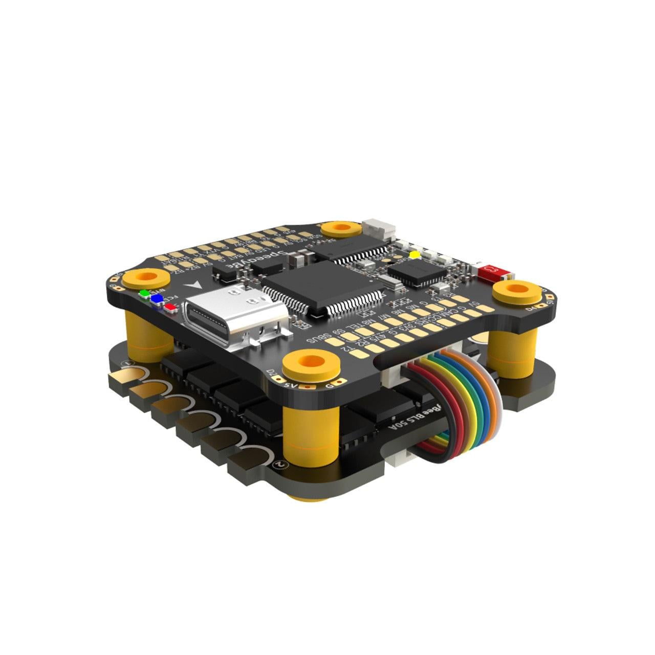 Стек полетный контроллер+регулятор моторов FC&ESC SpeedyBee F405 V3 3-6S 30X30 + 50A ESC для FPV дронов (00-00022275)