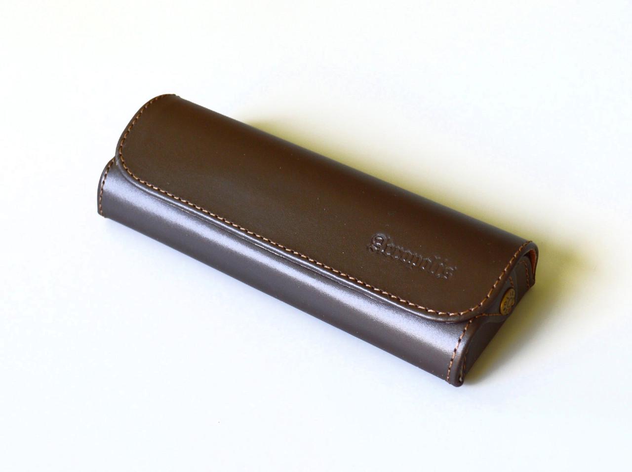 Футляр для очков коричневый натуральная кожа (1356288501) - фото 2 Футляр для очков коричневый натуральная кожа (1356288501) - фото 2