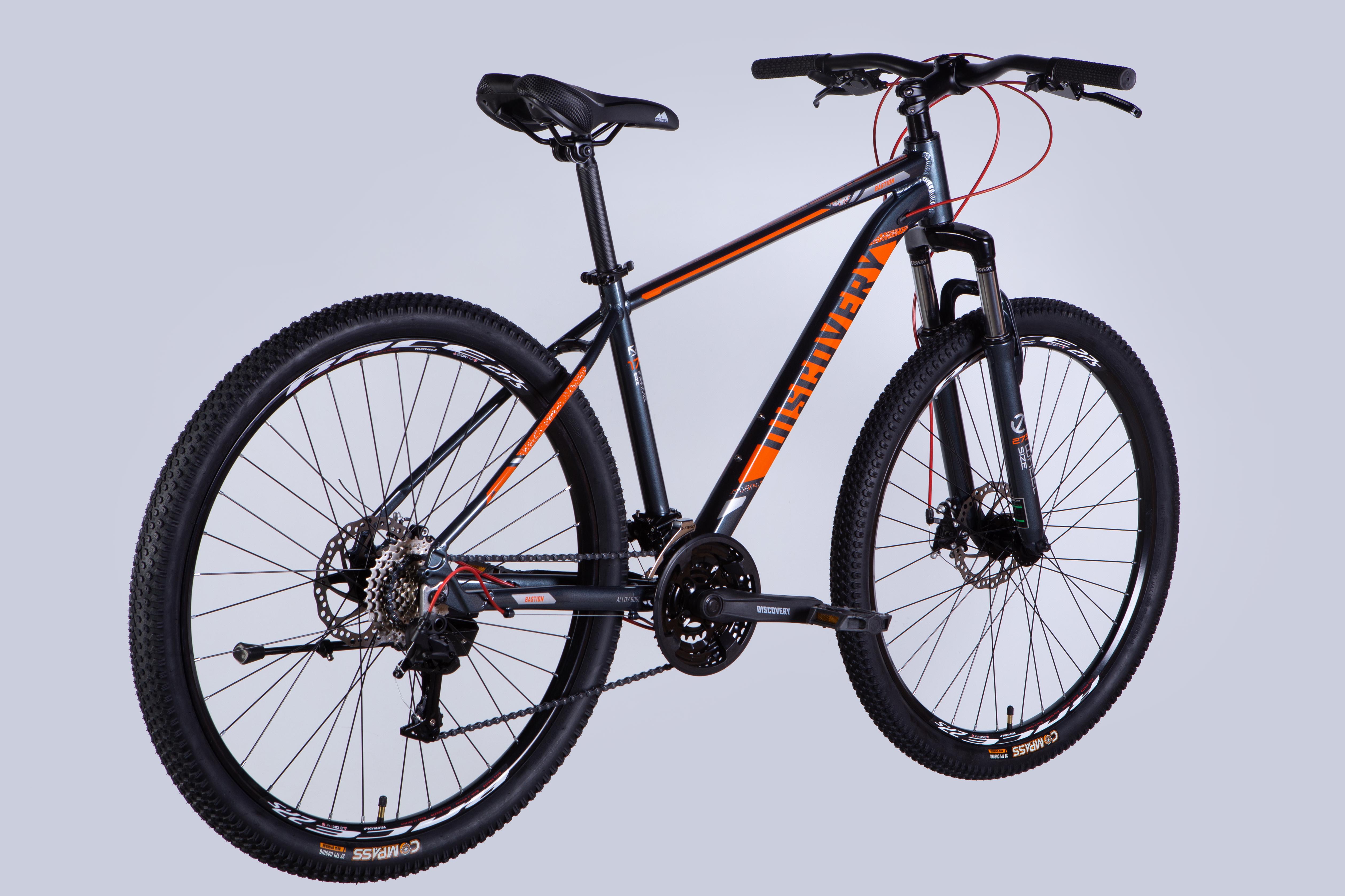 Велосипед Discovery 2025 BASTION DD CS AL 27,5" рама 17" Сіро-помаранчевий (OPS-DIS-27,5-009) - фото 4 Велосипед Discovery 2025 BASTION DD CS AL 27,5" рама 17" Сіро-помаранчевий (OPS-DIS-27,5-009) - фото 4