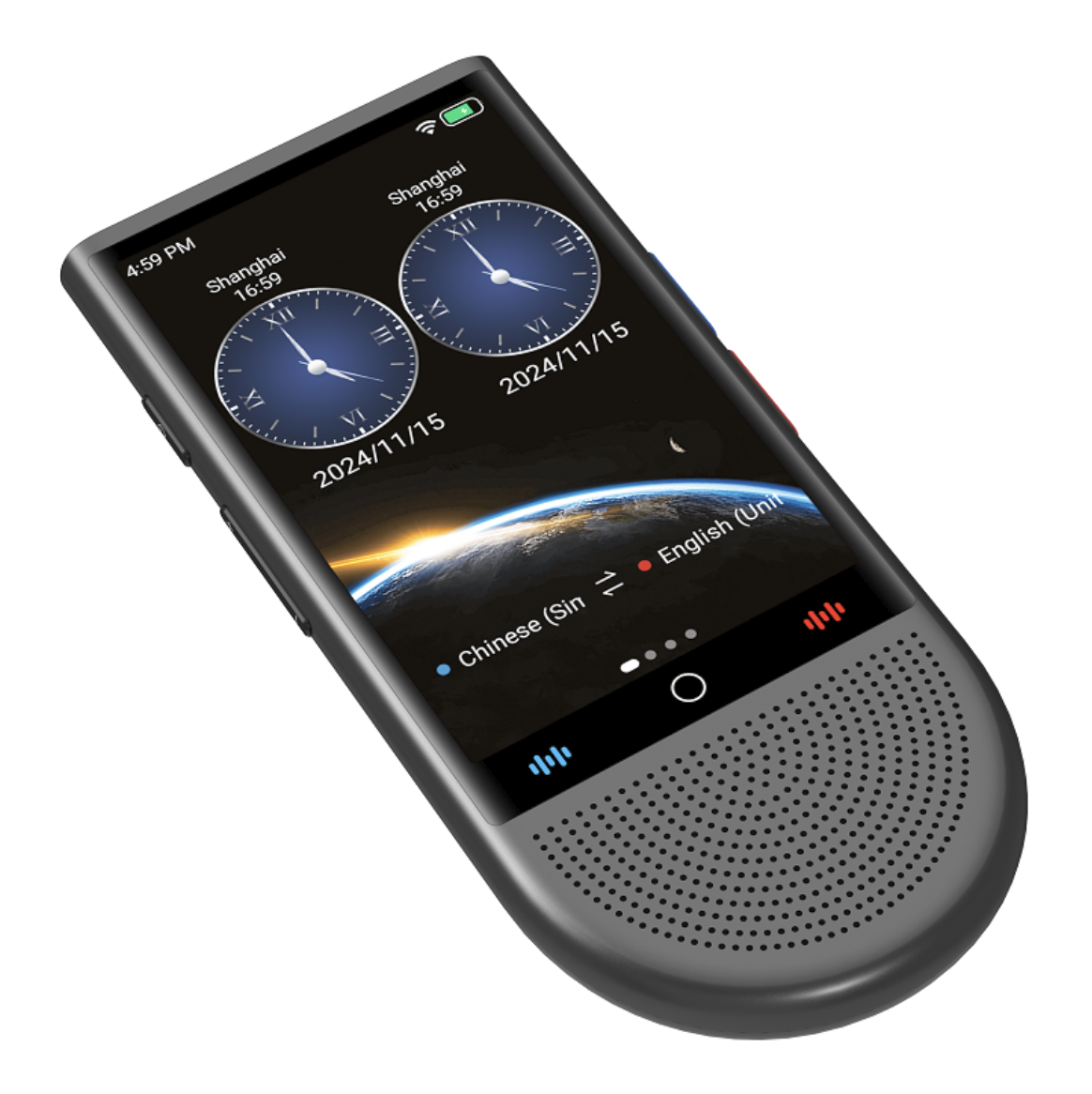 Переводчик голосовой интеллектуальный Walker S15 с поддержкой 4G/Wi-Fi/оффлайн/онлайн переводом и ChatGPT (111993286)