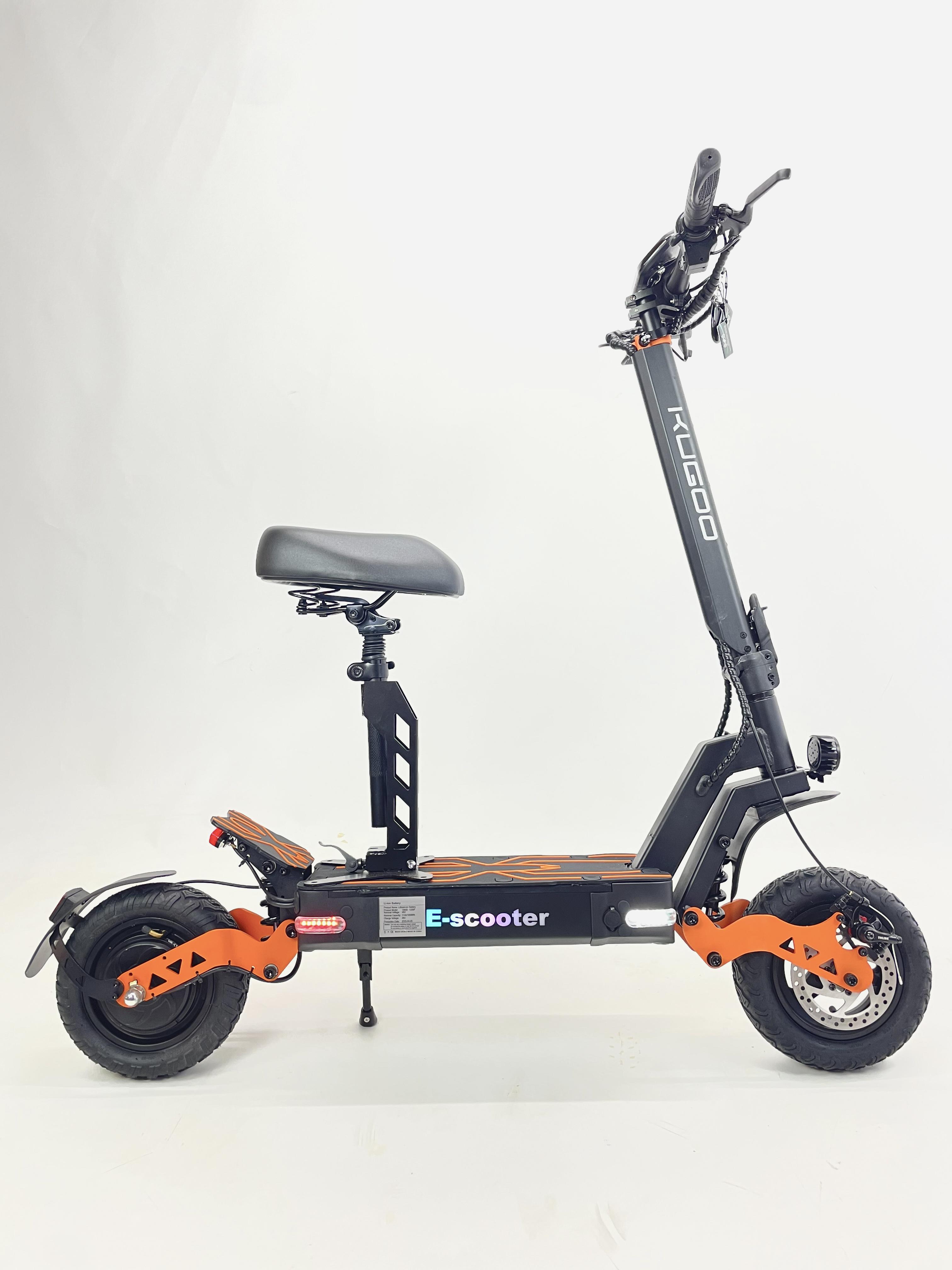 Электросамокат с сиденьем Kugoo E-scooter 2000W 48V 21Ah - фото 2