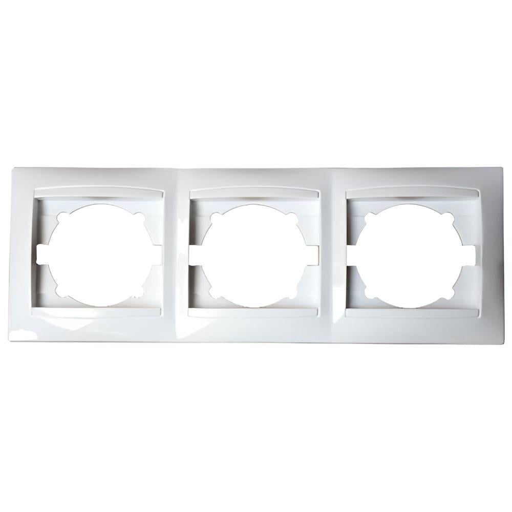 Рамка 3-постовая Lemanso Сакура вертикальная Белый (LMR1033)