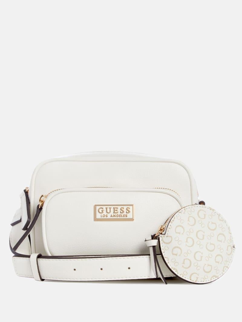 Женская сумка кросс-боди Guess Aviel Mini Double Zip Crossbody Белый (2383098187)