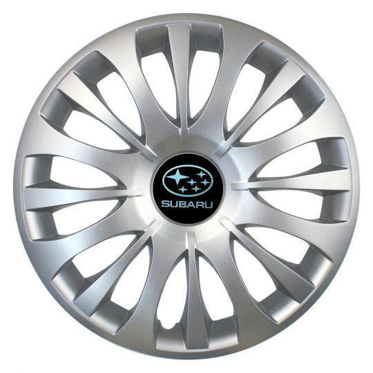 Автомобильные колпаки SKS 329 R15 с логотипом Subaru 4 шт. Серебристый