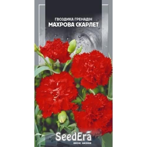 Семена цветов Гвоздика Садовая Гренадин махровая Скарлет Семейный Сад 0,2 г (CS-0983)