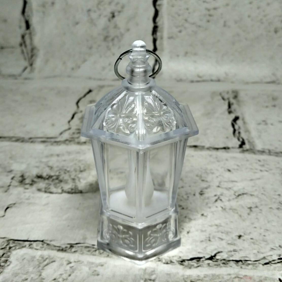 Фонарик LED свеча с подвеской 9х4,3х4,3 см Прозрачный (6032-024)