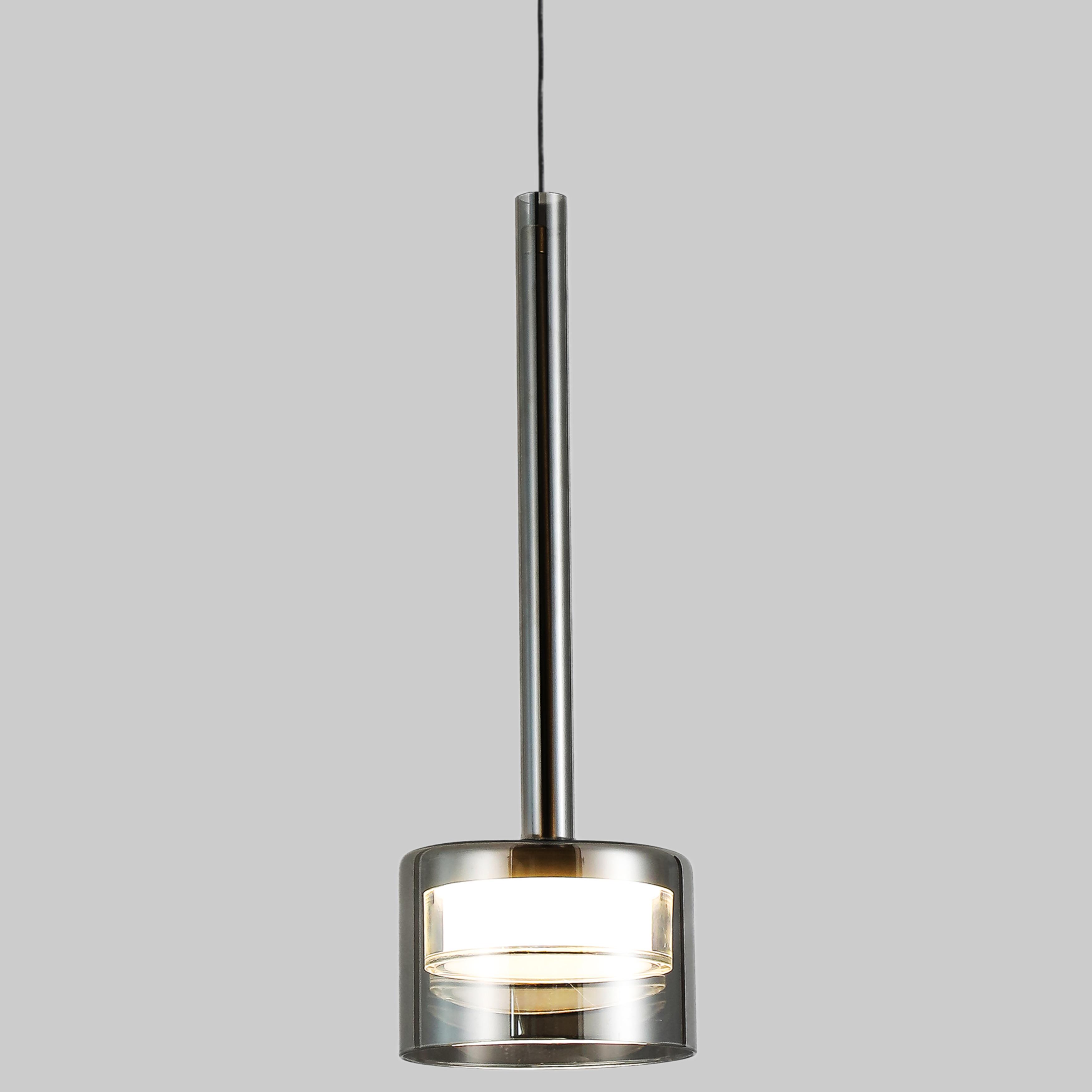 Подвес дизайнерский Led 9W с графитовым плафоном (800-P3307-1led SM)