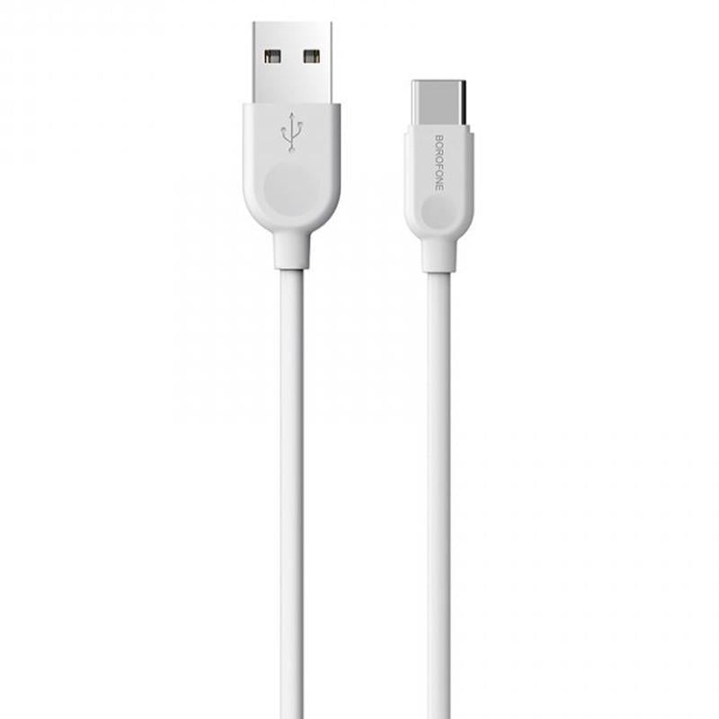 Кабель дата Borofone BX14 USB Type-C 1 м White (00000060119_1)