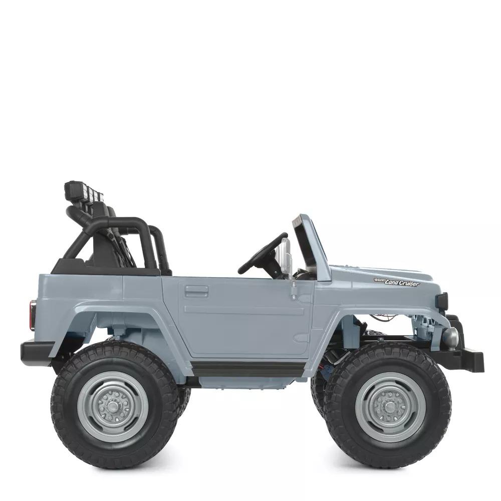 Дитячий електромобіль Bambi Джип Toyota з пультом керування Сірий (M 4968EBLR-11(24V) - фото 3