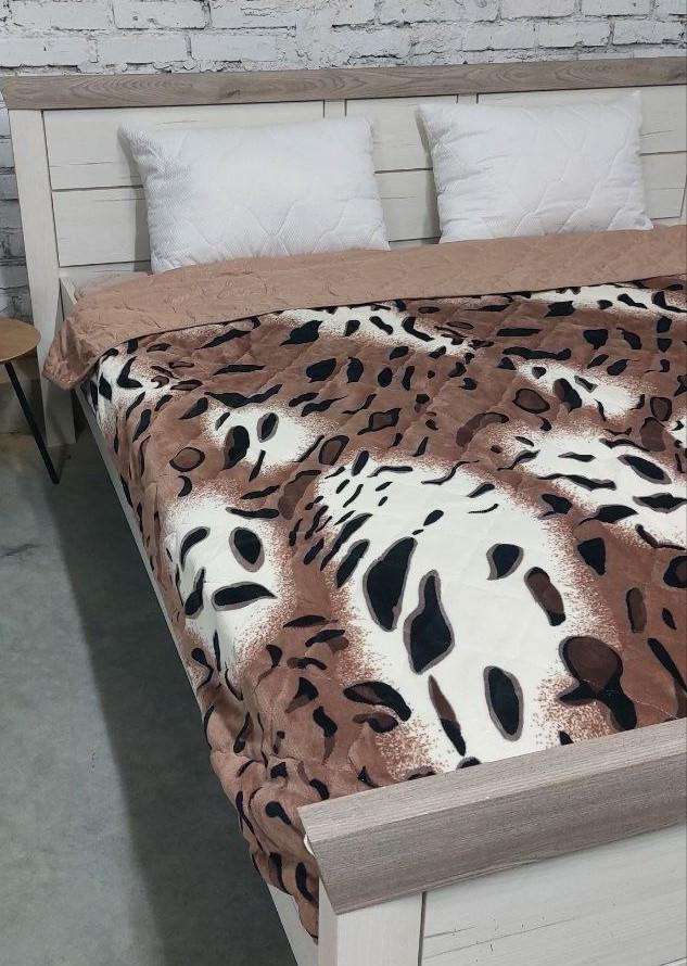 Покрывало стеганое двуспальное Шкура леопарда (32390)