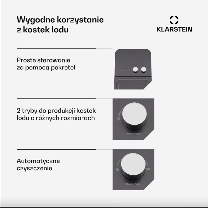 Ледогенератор бытовой для дома KLARSTEIN SparkIce 10046204 2 режима/12 кг/сутки/резервуар 1,3 л (10046189) - фото 4