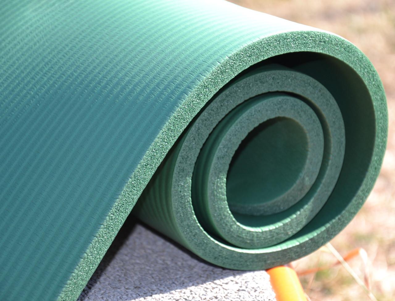 Килимок для йоги та фітнесу PowerPlay 4151 NBR Performance Mat 183x61x1,5 мм Зелений (A-011858) - фото 7 Килимок для йоги та фітнесу PowerPlay 4151 NBR Performance Mat 183x61x1,5 мм Зелений (A-011858) - фото 7