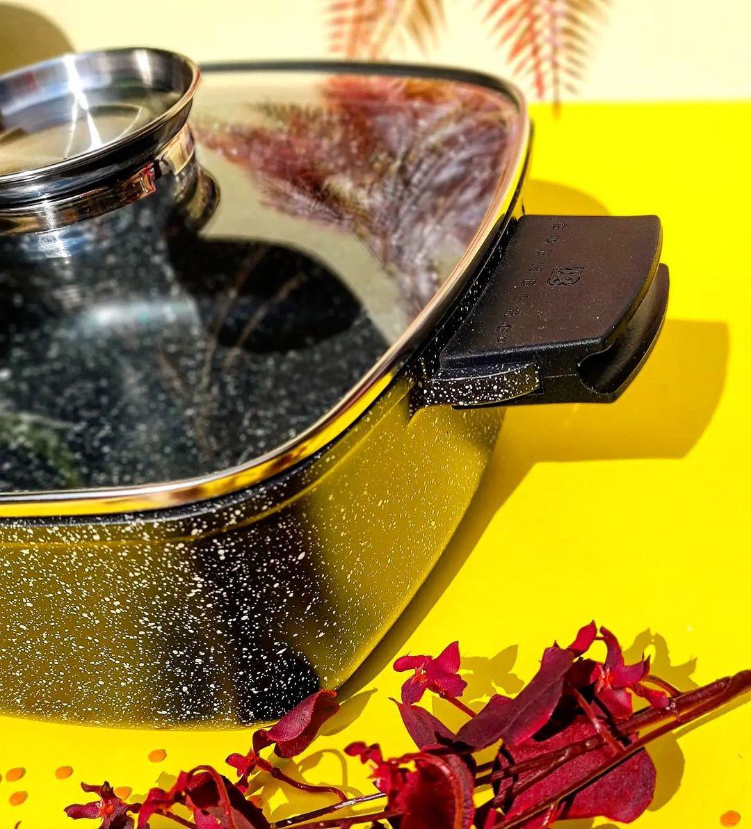 Каструля Edenberg із мармуровим антипригарним покриттям 2.8 л 20 см (EB-8111) - фото 3