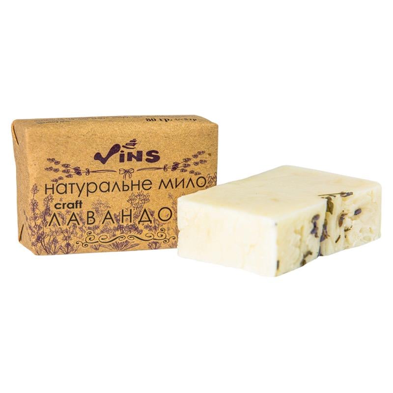 Натуральное мыло Vins с эфирным маслом лаванды 80 г (VN465)