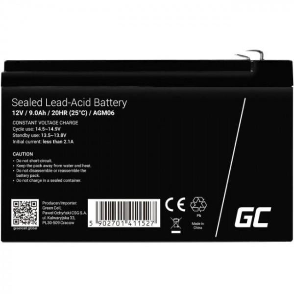 Аккумуляторная батарея для ИБП Green Cell 12V 9A (85076000)