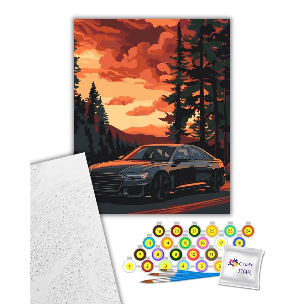 Картина по номерам ART CRAFT Комфортная поездка 40x50 см Разноцветный (PM-194-K-1687)