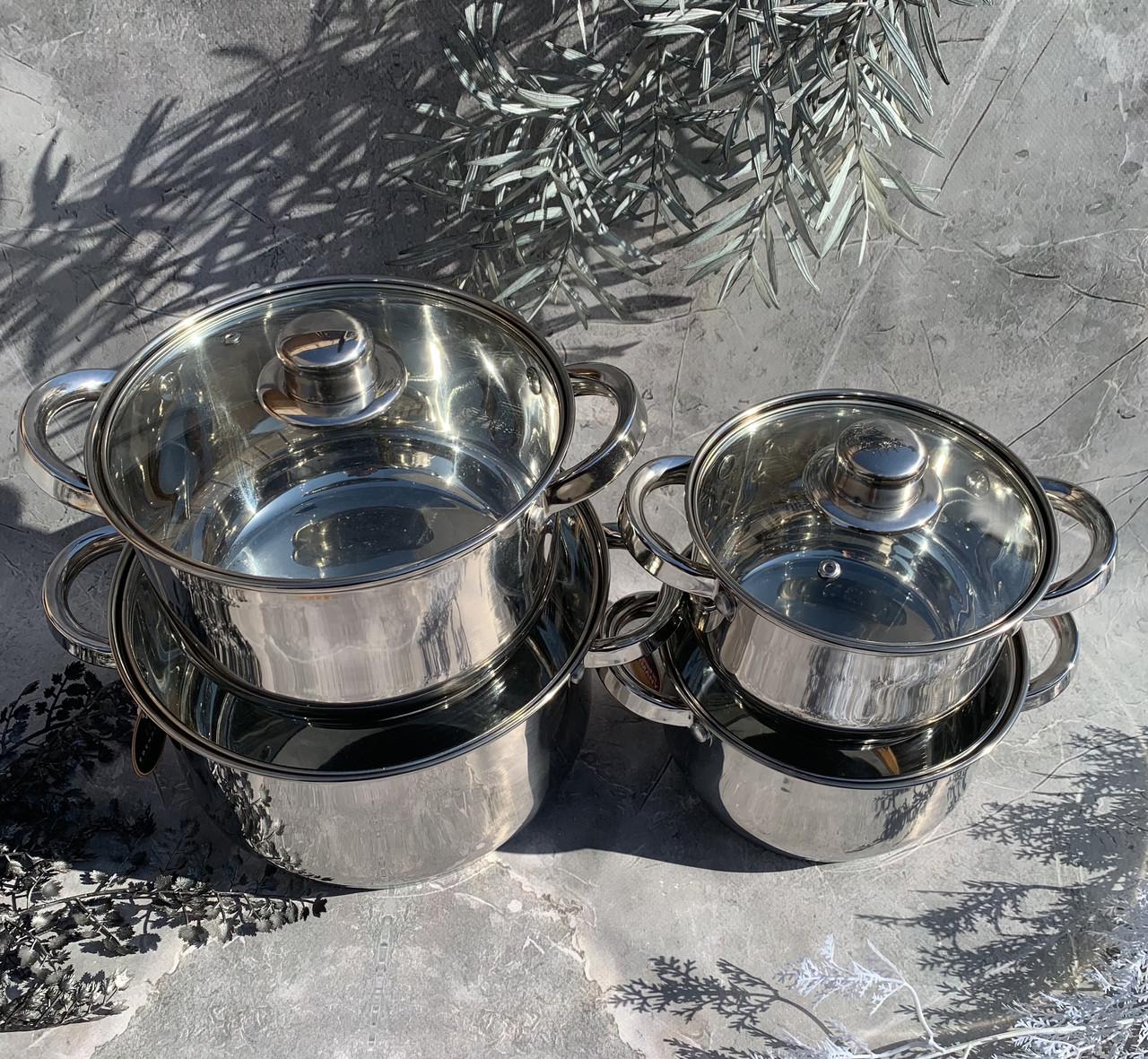 Набір каструль Edenberg EB-3734 8 пр. - фото 8 Набір каструль Edenberg EB-3734 8 пр. - фото 8