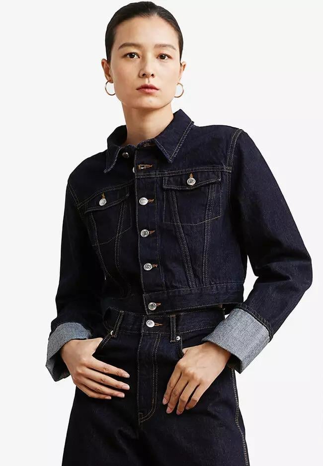 Жакет джинсовый XS Темно-синий (1051893ral)