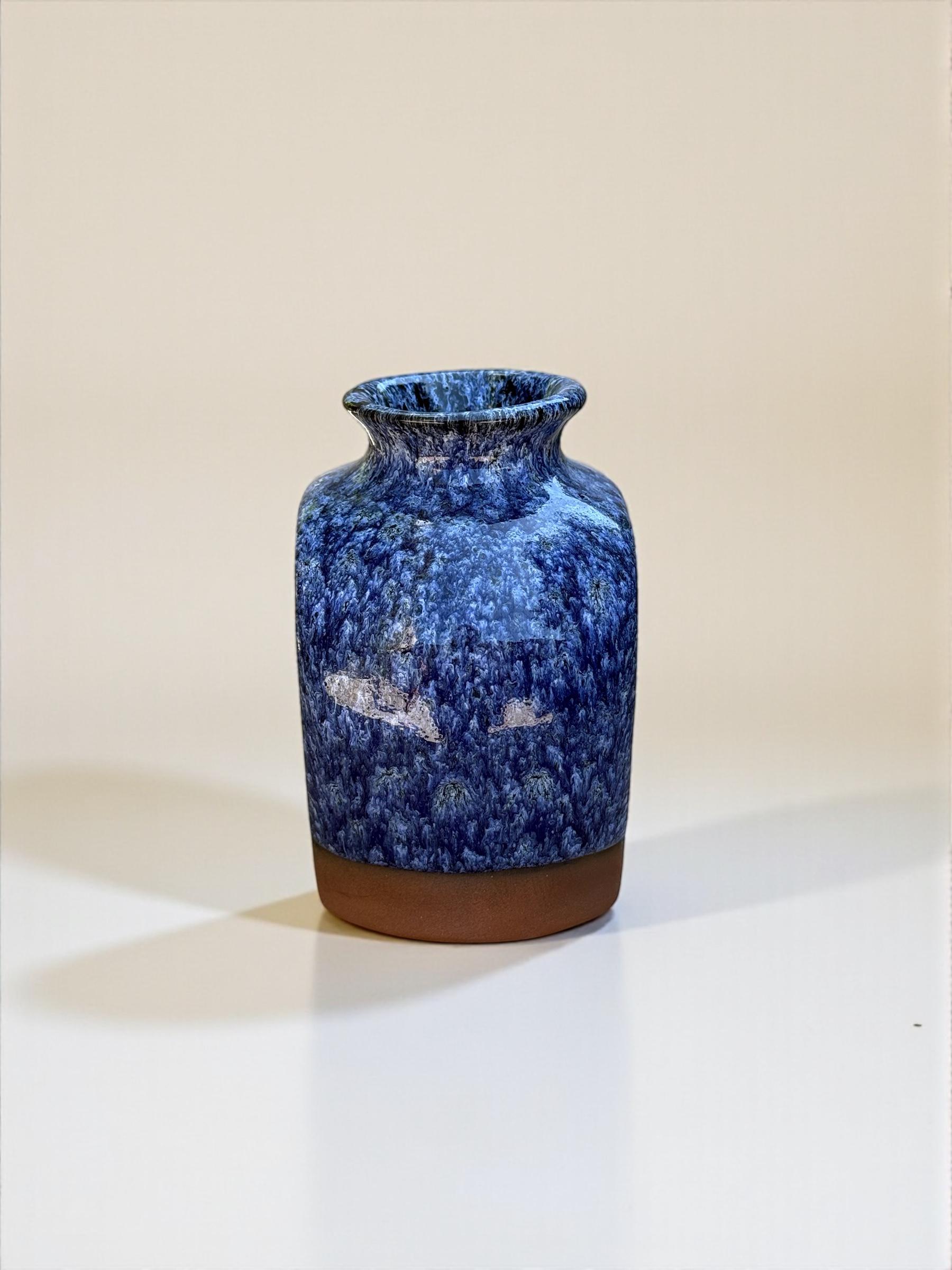 Ваза квадратная ручной работы 9,5 см Синий (28783970) - фото 3