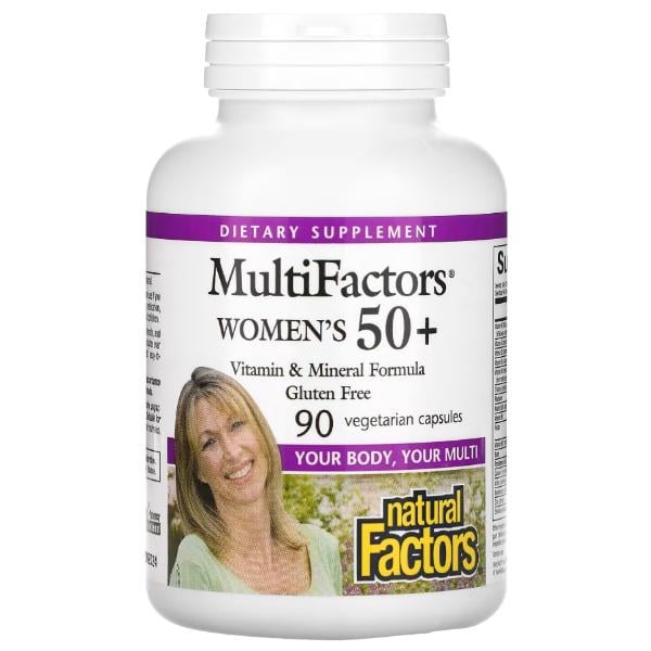 Витаминно-минеральный комплекс для женщин Natural Factors MultiFactors Women's 50+ 90 veg. caps. (000022105)