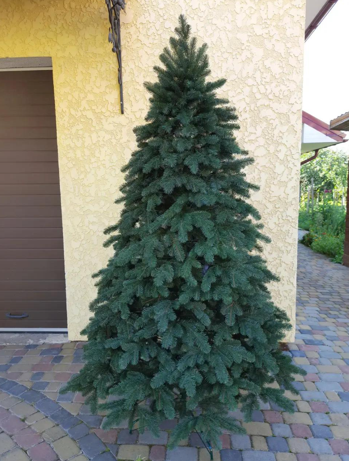 Штучна ялинка лита Елітна з підставкою 2,50 м Зелений (NYT15297)