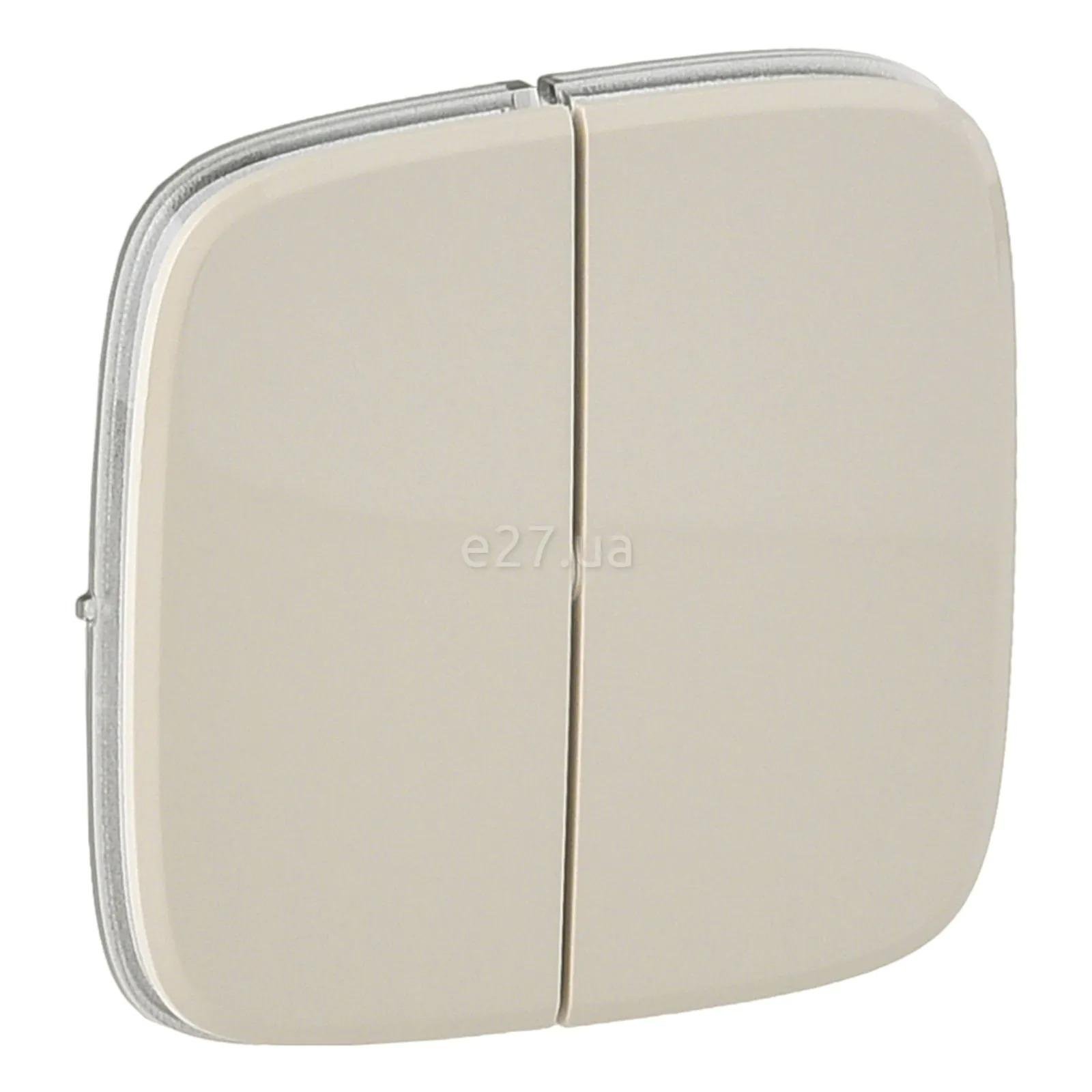 Лицевая панель выключателя Legrand Valena ALLURE 2 клавиши Слоновая кость (755026)