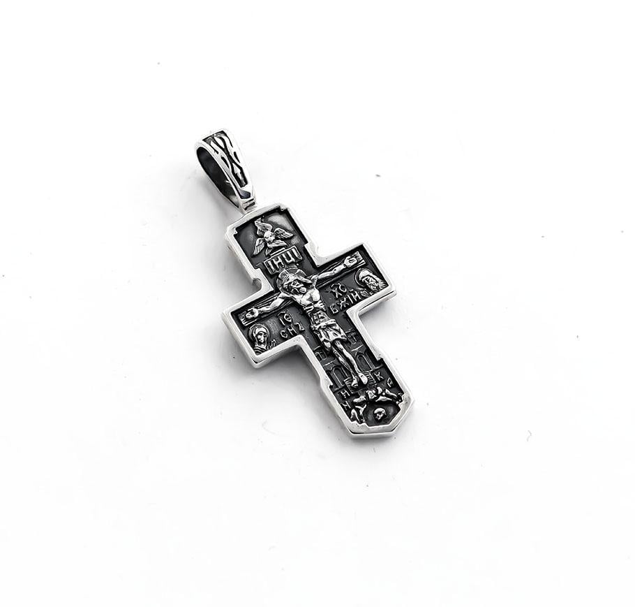 Кулон крест Maxi Silver 7527 Иисус Христос (87527)