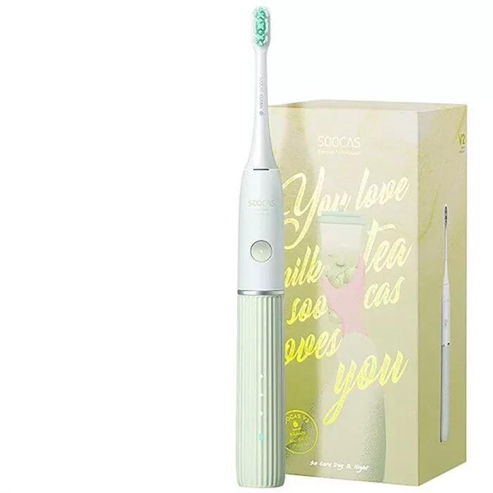 Щетка электрическая зубная Sooocas Sonic Electric Toothbrush V2 Green - фото 1