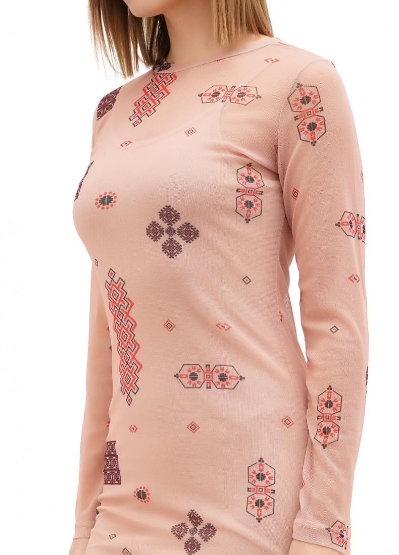 Сукня жіноча PONCIK XL Бежевий (276092-XL) - фото 3 Сукня жіноча PONCIK XL Бежевий (276092-XL) - фото 3