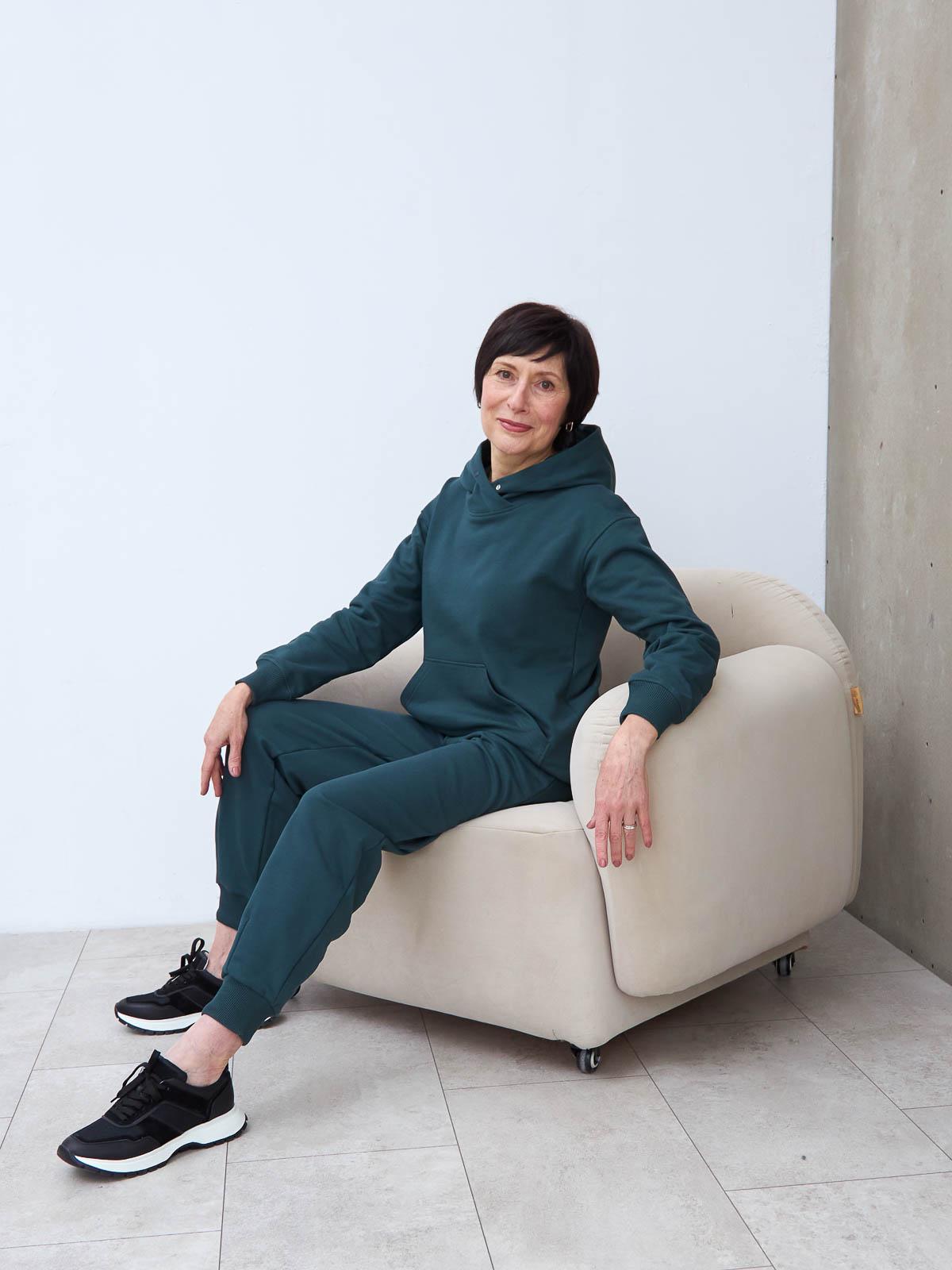 Худі жіночий базовий на резинці FROMUS S/M Зелений (2557-60) - фото 2 Худі жіночий базовий на резинці FROMUS S/M Зелений (2557-60) - фото 2