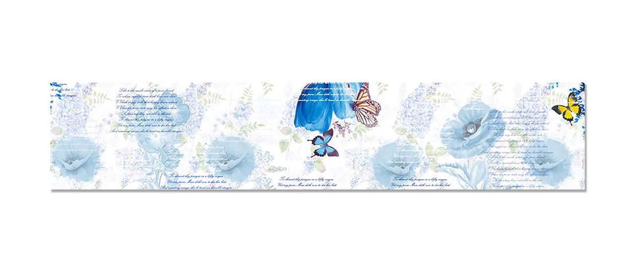 Наклейка виниловая на кухню Zatarga Голубые бабочки 600х3000 мм (1289776708) Наклейка виниловая на кухню Zatarga Голубые бабочки 600х3000 мм (1289776708)