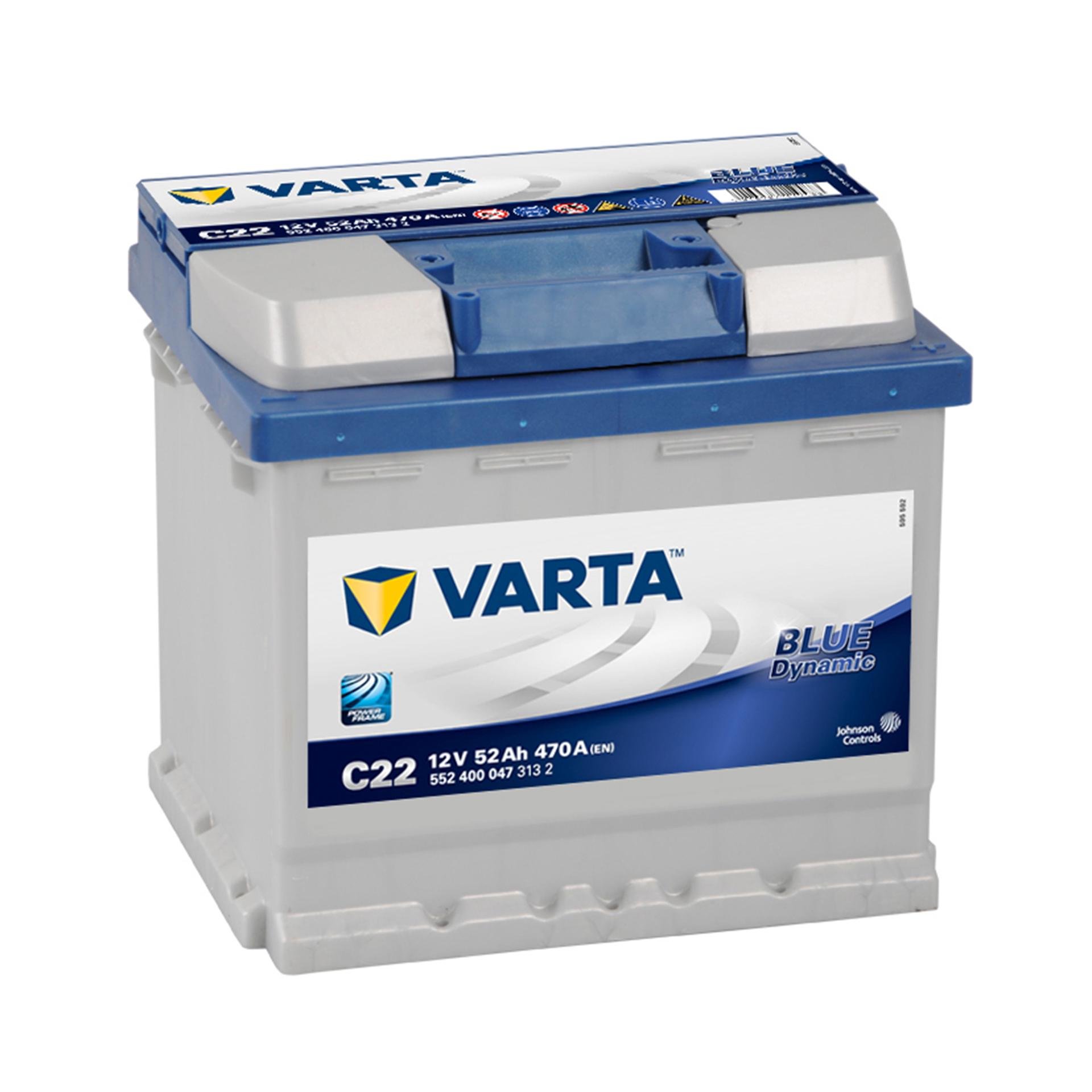 Аккумулятор Varta Blue Dynamic 52 Ah/12V 0 плюс справа