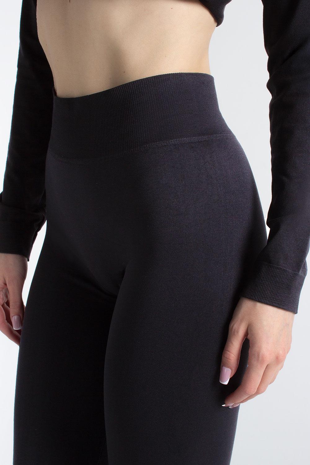 Лосини жіночі безшовні Giulia LEGGINGS FLARED S/M Black-black (4823116935037) - фото 4