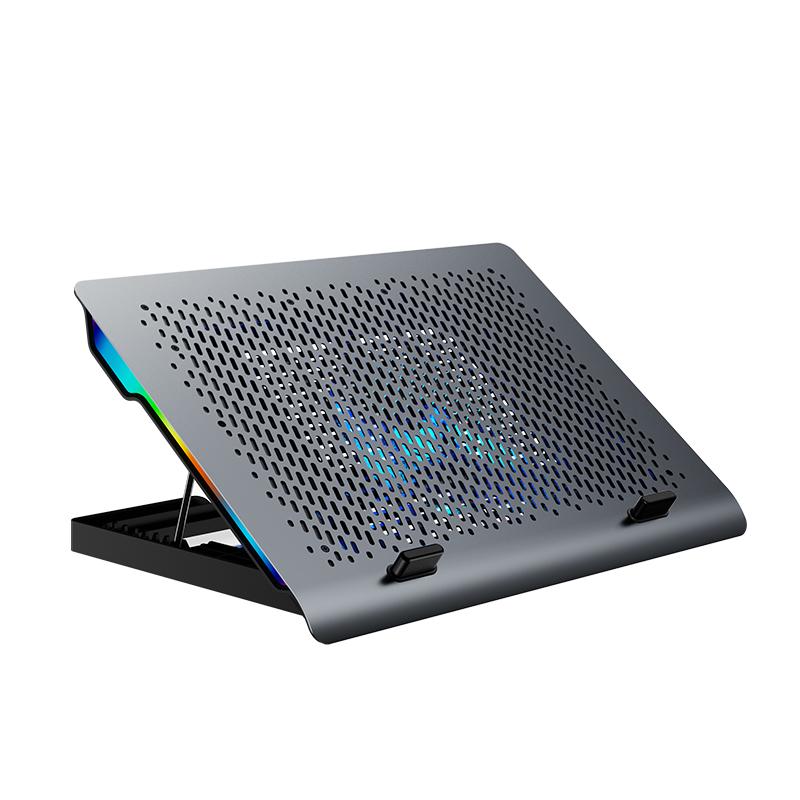 Підставка для ноутбука з охолодженням VHG S30 з RGB-підсвічуванням Laptop Cooling Pad Grey - фото 2