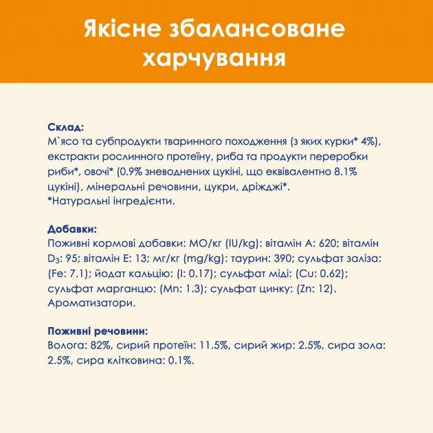 Корм влажный Cat Chow для взрослых котов с курицей и цукини 85 гр 78 шт. (10770682) - фото 4 Корм влажный Cat Chow для взрослых котов с курицей и цукини 85 гр 78 шт. (10770682) - фото 4