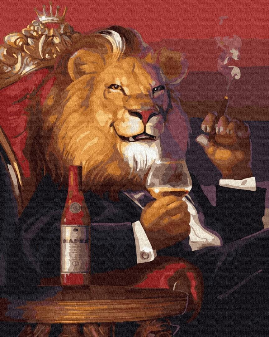 Картина по номерам Brushme GX32549 Мистер лев 40x50 см (1416468803)