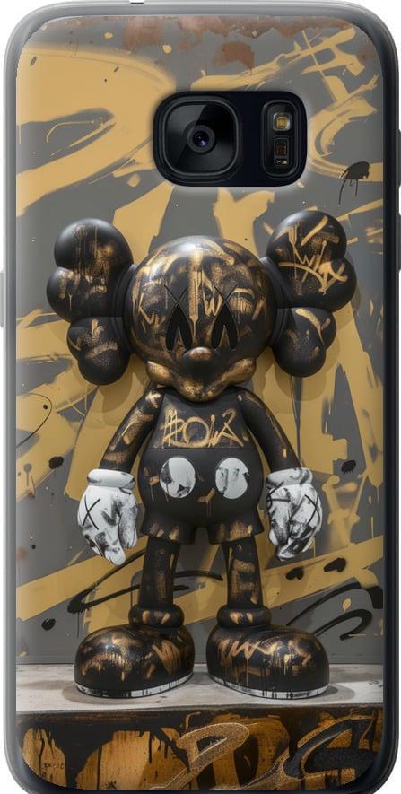 Чехол на Samsung Galaxy S7 G930F Bronze kaws (6097t-106-42517)