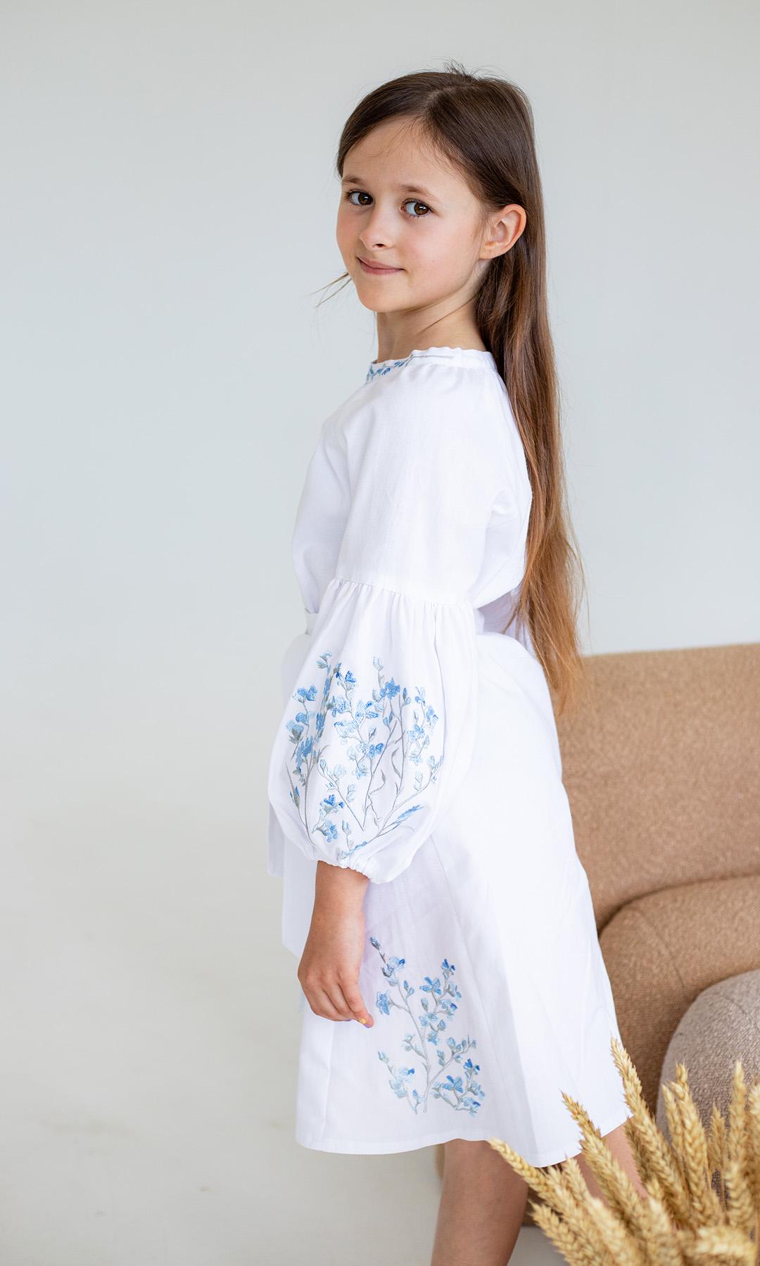 Сукня-вишиванка дитяча Вишиваночка р. 110 Білий (829-3) - фото 3