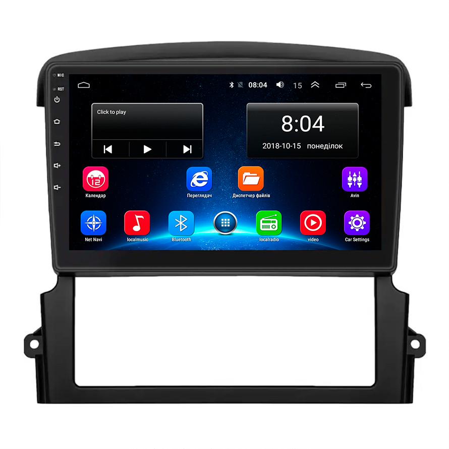 Автомагнитола штатная Lesko для Kia Sorento I Рестайлин 2006-9" 2/32Gb Wi-Fi GPS Android