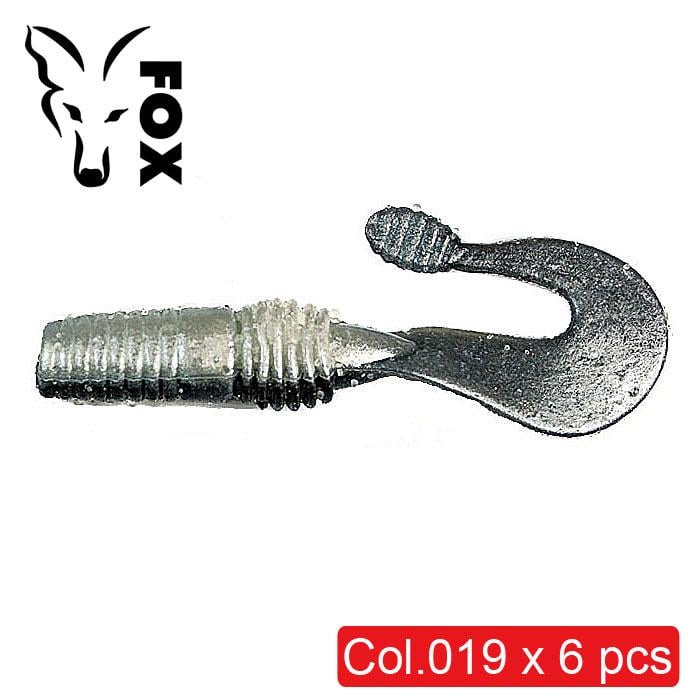 Силіконовий твістер Fox Grubber №019 їстівний 9 см 6 шт. Тюлька (6246)
