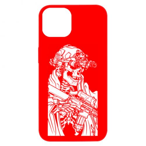 Чехол для iPhone 13 Череп снайпер