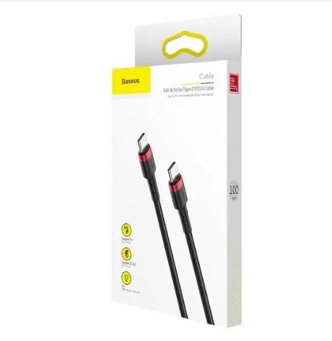 Кабель BASEUS cafule Cable USB For Type-C 2A 2 м Red/Black (CATKLF-G91) - фото 2